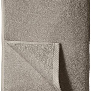 Amazon Basics Quick-Dry Bath Sheet 100% Cotton - 2-Pack, Platinum