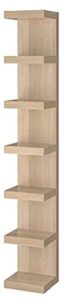 lack ikea wall shelf unit,white stained oak effect: looks like wood [12″ x 75″]