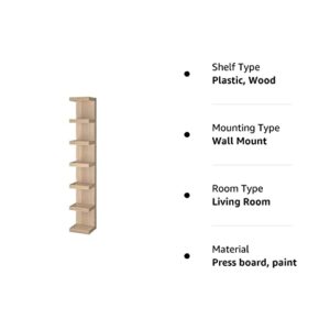 Lack IKEA Wall Shelf Unit,White Stained Oak Effect: Looks Like Wood [12" x 75"]