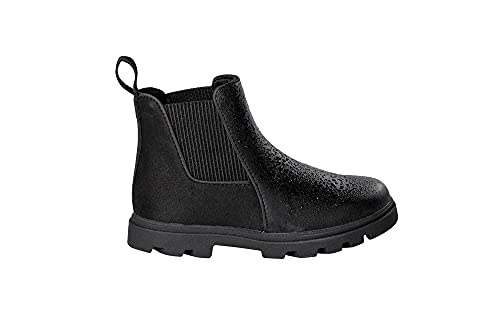 Native Shoes Kids Kensington Treklite Unisex Booties for Toddlers & Little Kids - Vegan, All-weather Rounder, Waterproof Chelsea-Style Shoes - Jiffy Black 10 Toddler M