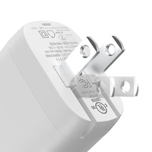 Amazon Basics 20W One-Port USB-C Wall Charger with Power Delivery PD for Tablets & Phones (iPhone 14/13/12/11/X, iPad, Samsung)-White (non-PPS)