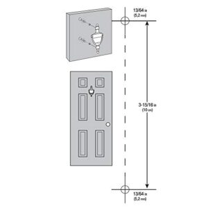 Everbilt 6-5/16 Inches Bright Brass Door Knocker - Steel Construction with a Decorative Finish - Heavy Duty Front Door Hardware with Screws