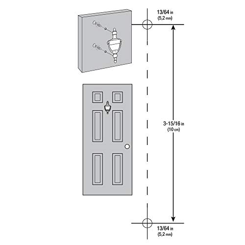 Everbilt 6-5/16 Inches Bright Brass Door Knocker - Steel Construction with a Decorative Finish - Heavy Duty Front Door Hardware with Screws