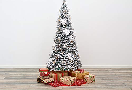 Sharper Image Pop-Up 6Ft. White Flocked Christmas Tree