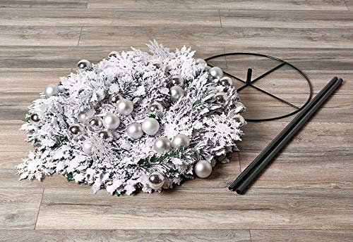 Sharper Image Pop-Up 6Ft. White Flocked Christmas Tree