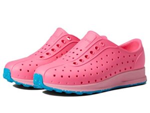 native shoes kids robbie sneakers for little kids offers synthetic insole, slip-on closure, and free friendly step floyd pink/princess pink/pacific speckle rubber 11 little kid m