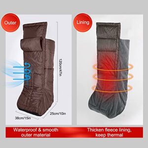 Heated Leg Warmer & Hand Warmer, Electric Lower Body Heated Wrap Therapy Wearable Heating Blanket for Circulation, Foot Warmer Under Desk, 6 Heat & 7 Timer Settings