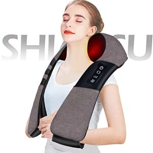 Massagers for Neck and Back Pain Relief,Great Gifts for Women/Men/Dad/Mom Birthday,Shiatsu Shoulder Foot Massager with Heat,Deep Tissue Massage Pillow for Body Muscle Kneading