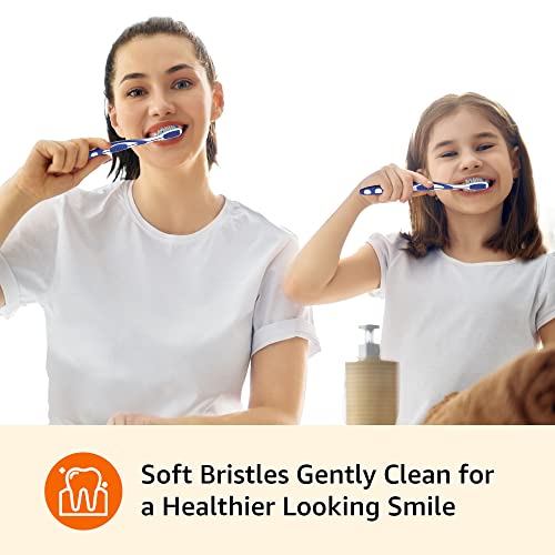 Amazon Basics Orbit Toothbrushes, Soft, Full, 4 Count, 1-Pack (Previously Solimo)