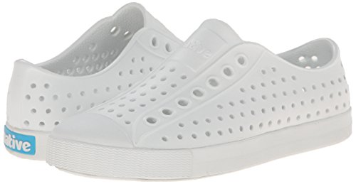 Native Shoes, Jefferson, Lightweight Sneaker for Adults, Shell White/Shell White, 5 M US Women/3 M US Men