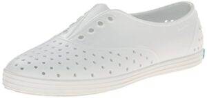 native shoes, jericho, adult shoe, shell white/ shell white, 7 m us