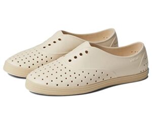 native shoes jericho bloom bone white/soy beige/shell speckles 9 b (m)