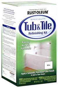 new rust-oleum tub & tile refinishing 2 part kit white 7860519 32 oz rustoleum