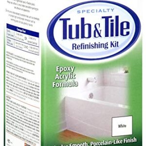 New Rust-Oleum Tub & Tile Refinishing 2 Part Kit White 7860519 32 oz Rustoleum