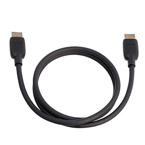 Amazon Basics High-Speed HDMI Cable (48Gbps, 8K/60Hz ) - 3 Feet, Black