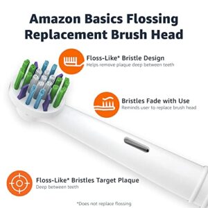 Amazon Basics Flossing Replacement Brush Heads, 3 Count, 1-Pack (Fits most Oral-B Electric Toothbrushes) (Previously Solimo)