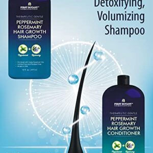 Peppermint Rosemary Hair Regrowth and Anti Hair Loss Shampoo and Conditioner Set - Daily Hydrating, Detoxifying, Volumizing Shampoo and Fights Dandruff For Men and Women 16 fl oz x 2