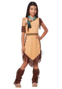 california costumes native american princess child costume,brown,small