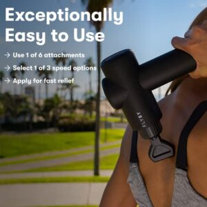 Flyby Massage Gun Deep Tissue - Percussion Muscle Massager Gun for Athletes F1Pro - Handheld Electric Neck & Back Massager for Pain Relief - Lightweight Percussive Body Massager for Women and Men