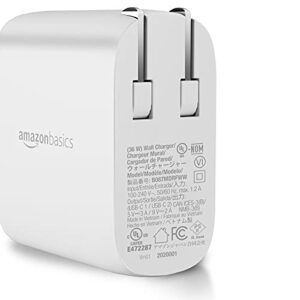 Amazon Basics 36W Two-Port USB-C Wall Charger with Power Delivery PD for Tablets & Phones (iPhone 14/13/12/11/X,iPad,Samsung)-White (non-PPS)