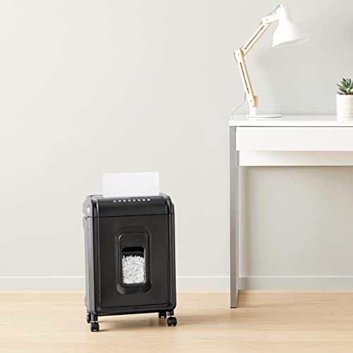 Amazon Basics 12-Sheet High-Security Micro-Cut Paper, CD, and Credit Card Shredder with Pullout Basket