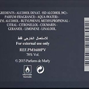 PARFUMS de MARLY - Layton - 4.2 Fl Oz - Eau De Parfum for Men - Top Notes Apple, Bergamot, Lavender - Heart Notes Jasmine, Violet, Geranium - Base Notes Vanilla, Pepper, Guiac Wood - 125ml