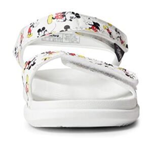 Native Shoes Girl's Charley Disney Print (Little Kid) Shell White/Shell White/Mickey All Over Print 11 Little Kid M