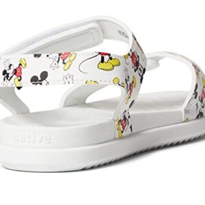 Native Shoes Girl's Charley Disney Print (Little Kid) Shell White/Shell White/Mickey All Over Print 11 Little Kid M