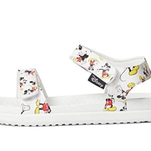 Native Shoes Girl's Charley Disney Print (Little Kid) Shell White/Shell White/Mickey All Over Print 11 Little Kid M