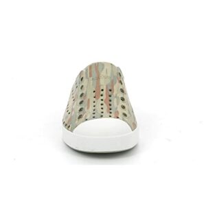 Native Shoes Kids Jefferson Print Sneakers for Little Kids - Free Friendly Step, Eva Upper, and Let Feet Breathe Elm Green/Shell White/Elm EU Camo 2 Little Kid M