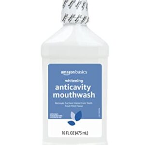 Amazon Basics Whitening Anticavity Mouthwash, 16 Fluid Ounces, 1-Pack (Previously Solimo)