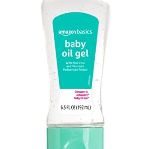 Amazon Basics Baby Oil Gel with Aloe & Vitamin E, 6.5 Fluid Ounce, 1-Pack (Previously Solimo)