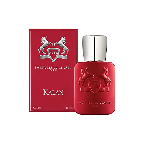 PARFUMS de MARLY - Kalan - 2.5 Fl Oz - Eau De Parfum for Men - Top notes Blood Orange, Black Pepper, Spices - Heart notes Lavender, Solar notes, Orange Blossom Absolute - Base notes Wood - 75ml