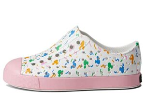 native shoes jefferson disney print (little kid) shell white/princess pink/pastel rad confetti 13 little kid m