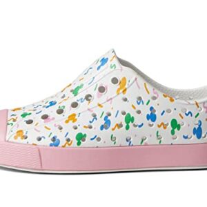 Native Shoes Jefferson Disney Print (Little Kid) Shell White/Princess Pink/Pastel Rad Confetti 13 Little Kid M