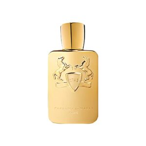 parfums de marly – godolphin – 4.2 fl oz – eau de parfum for men – top notesthyme, saffron, cypress – heart notes roses, iris, jasmine – base notes amber, vanilla, vetiver, cedarwood, musk – 125ml