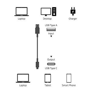 Amazon Basics USB Type-C to USB-A Male 3.1 Gen2 Adapter Charger Cable - 3 Feet (0.9 Meters) - Black