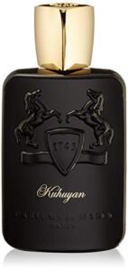 parfums de marly – kuhuyan – 4.2 fl oz – eau de parfum for men – top notes violet, jasmine – heart notes leather, heliotrope – base notes amber, tonka bean, agarwood – 125ml