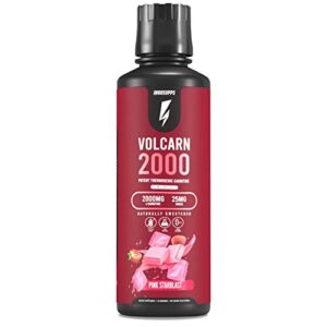 innosupps volcarn 2000 – advanced fat burning liquid | l-carnitine,gbeec, boost energy, atp enhancer | caffeine free, no artificial sweeteners | 32 servings (pink starblast)