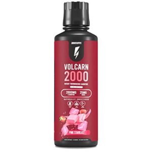 InnoSupps Volcarn 2000 - Advanced Fat Burning Liquid | L-Carnitine,GBEEC, Boost Energy, ATP Enhancer | Caffeine Free, No Artificial Sweeteners | 32 Servings (Pink Starblast)