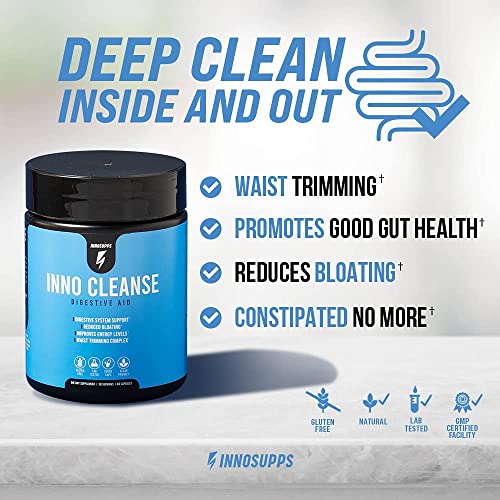 Inno Cleanse - Waist Trimming Complex | Digestive System Support & Aid | Reduced Bloating | Improves Energy Levels | Gluten Free, Vegan Friendly