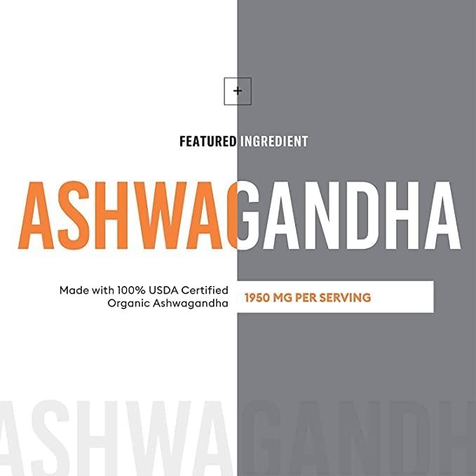 Physician's CHOICE Organic Ashwagandha 1950mg w/ Black Pepper Extract for Enhanced Absorption - Stress Support - Mood Support - Wellbeing Supplement, 90 Veggie Ashwagandha Root Powder Capsules