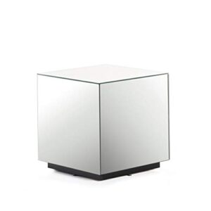 sonorous stb-45 all glass cube side table/night stand