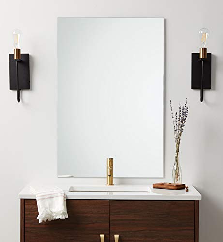Better Bevel 30" x 40" Frameless Rectangle Bathroom Wall Mirror | Polished Edge