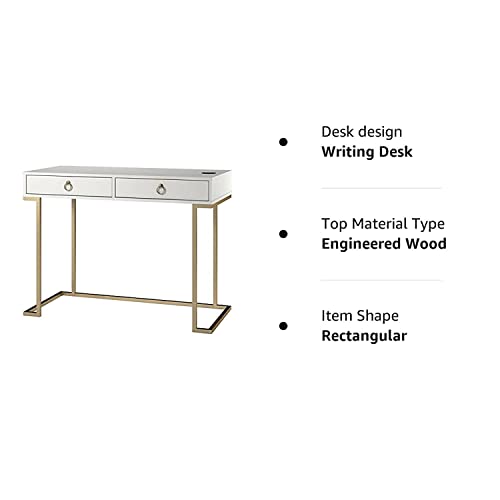 Ameriwood Home Writing Desk, White