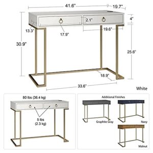 Ameriwood Home Writing Desk, White