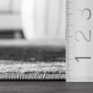 nuLOOM Remona Abstract Area Rug, 7' 6" x 9' 6", Grey