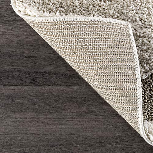 nuLOOM Carolyn Cozy Soft & Plush Shag Area Rug, 5 ft 3 in x 7 ft 6 in, Cream