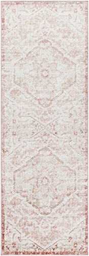 Mark&Day Area Rugs, 5x7 Baflo Traditional Blush Area Rug, Pink/White/Beige Carpet for Living Room, Bedroom or Kitchen (5'2" x 7')