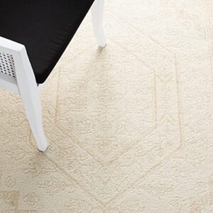 SAFAVIEH Adirondack Collection 6' x 9' Ivory/Beige ADR108E Oriental Medallion Non-Shedding Living Room Dining Bedroom Area Rug